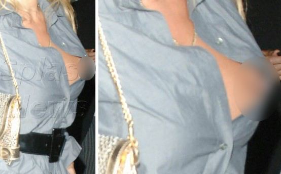 Pamela Anderson sin sujetador