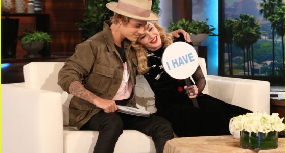 Justin Bieber y Madonna en el programa de Ellen DeGeneres